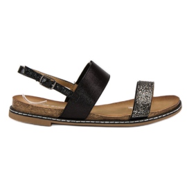 Via Giulia  Flat sandals with buckle black