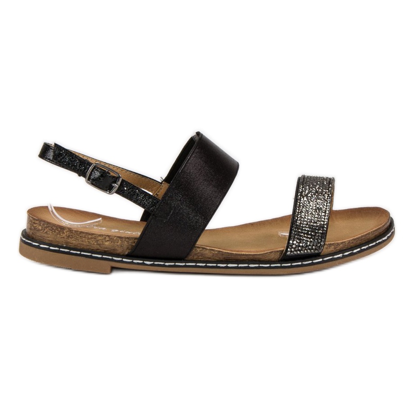 Via Giulia  Flat sandals with buckle black