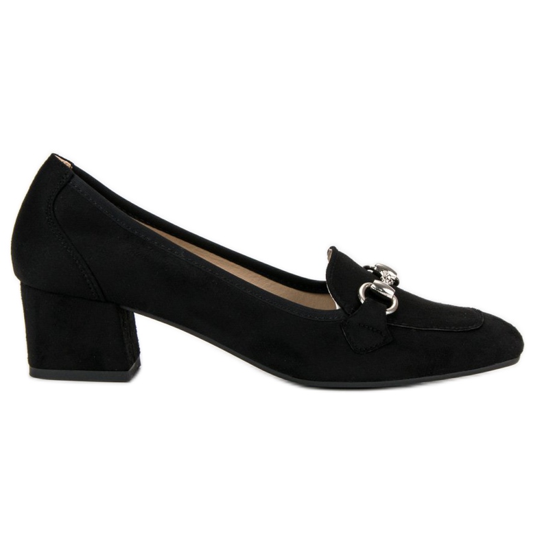 VINCEZA Black Suede Pumps VINCEZA Black Suede Pumps