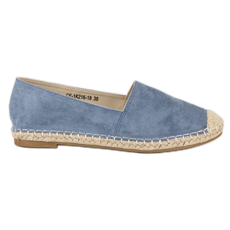 Best Shoes Blue suede espadrilles