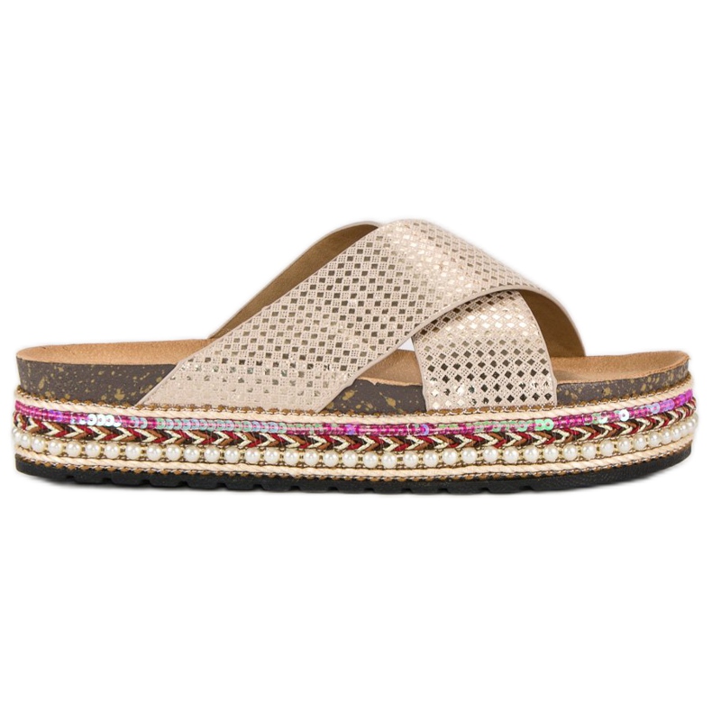 Sergio Todzi Ethnic print flip-flops yellow