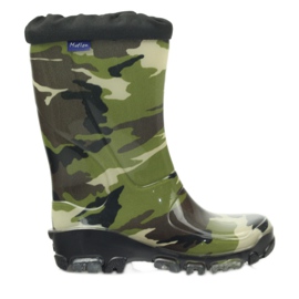 Camo galoshes with silver ions Ren But black brown green