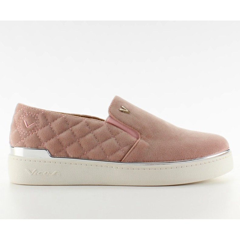 Suede sneakers slip-on 7103 Pink