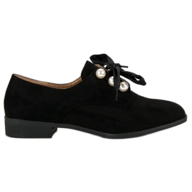 Tina&Co Tied shoes with pearls black