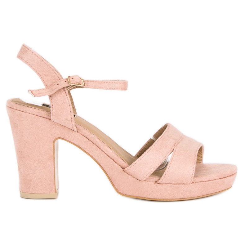 Milaya Fashionable high-heeled sandals pink