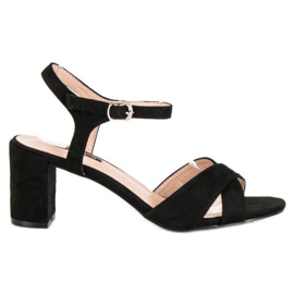 Milaya Black sandals on the post Milaya Black sandals on the post