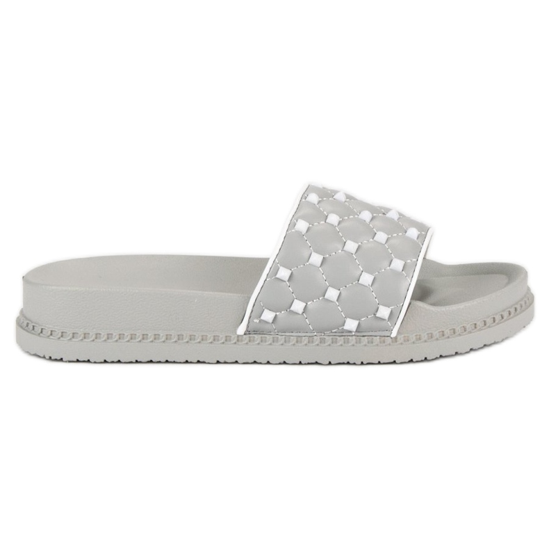Stylish women's slippers grey