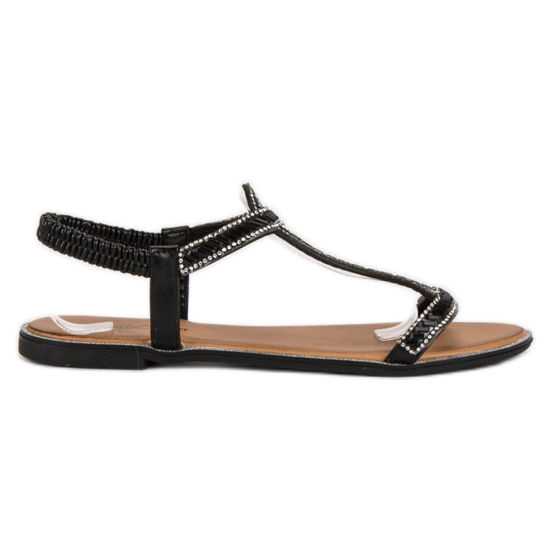 Abloom Black flat sandals