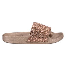 Elegant pink slippers
