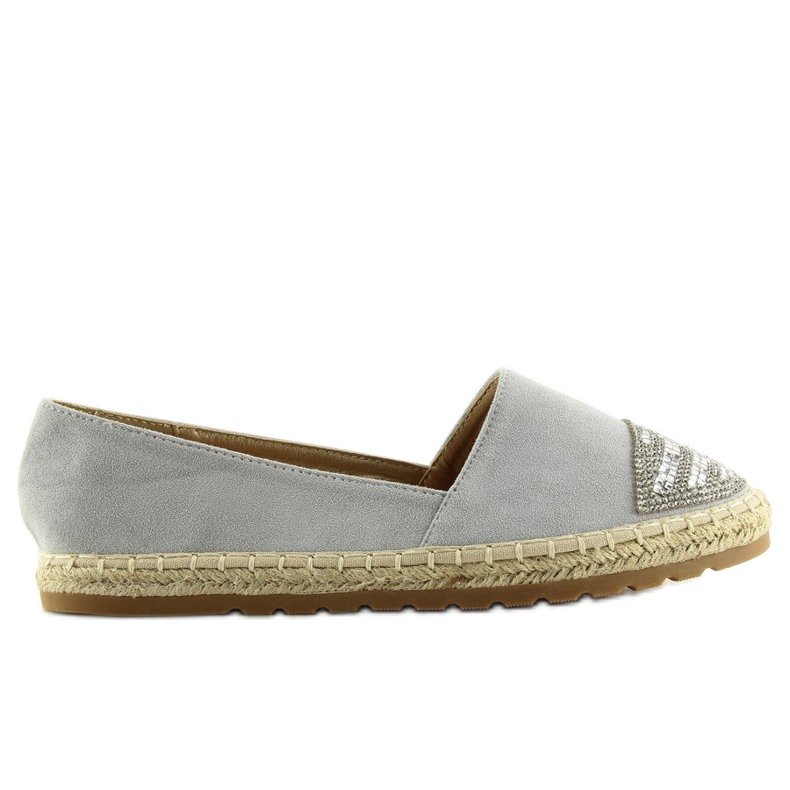 Gray Espadrilles for women H8-102 Silver grey Gray Espadrilles for women H8-102 Silver grey