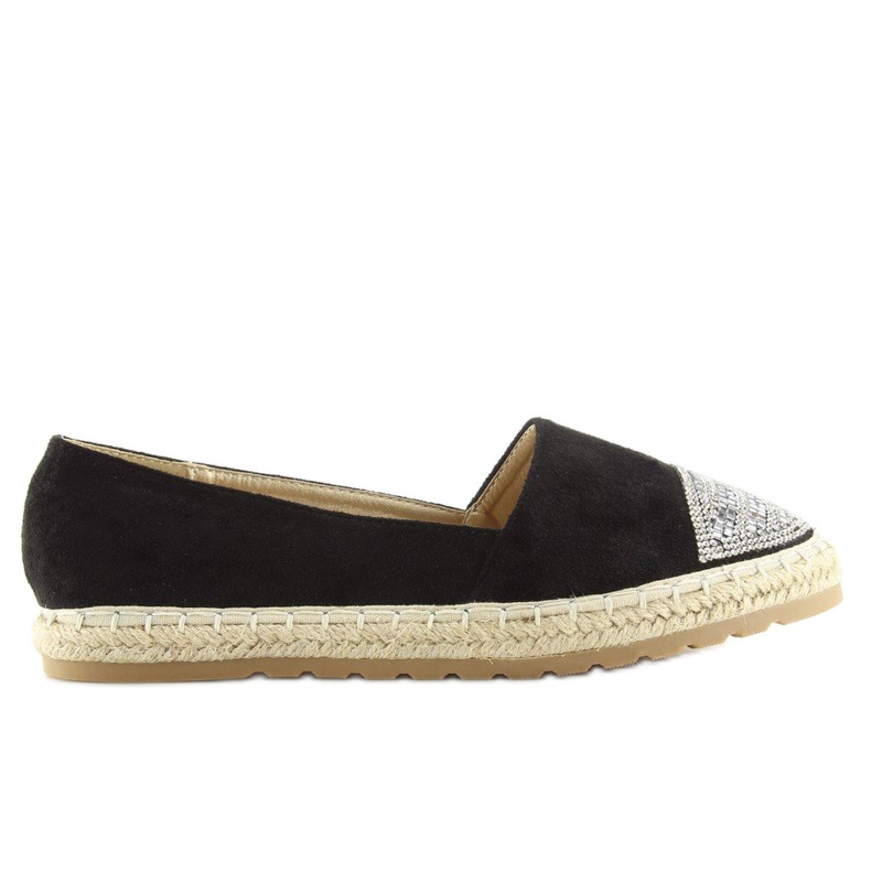 Black women's espadrilles H8-102 Black