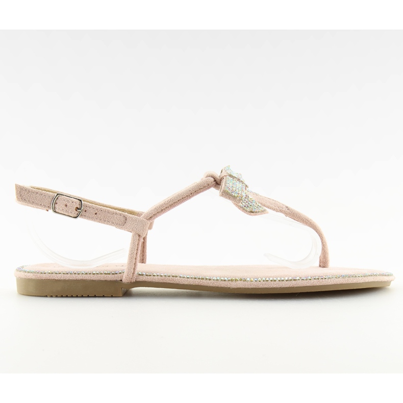Beige and pink sandals 218-120