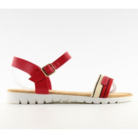 Red women's sandals S25 red
