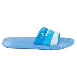 American Club American Pool Slippers blue