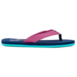 American Club American flip flops blue pink