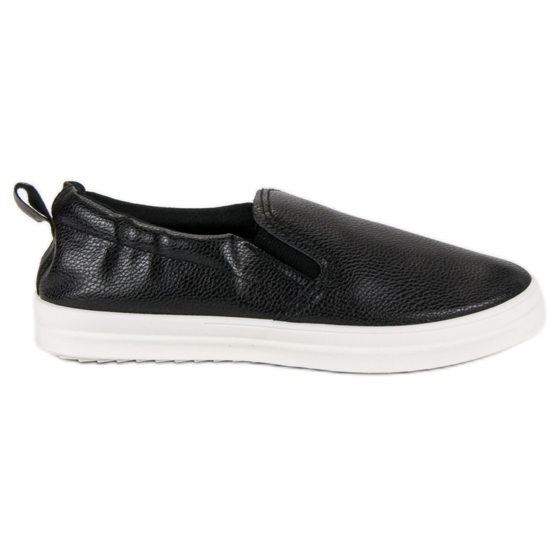 Black slipons