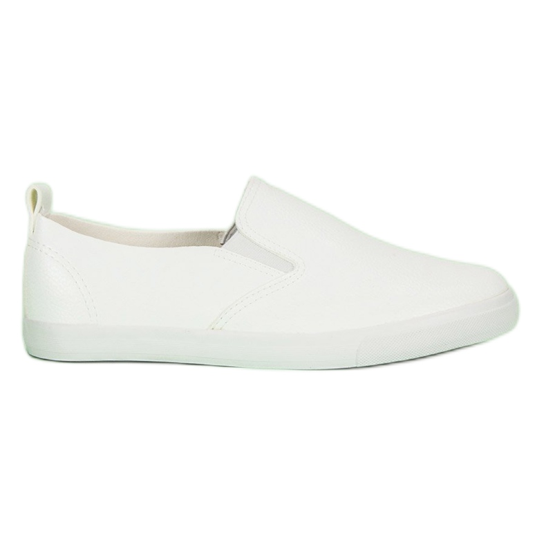 Women's white slipons