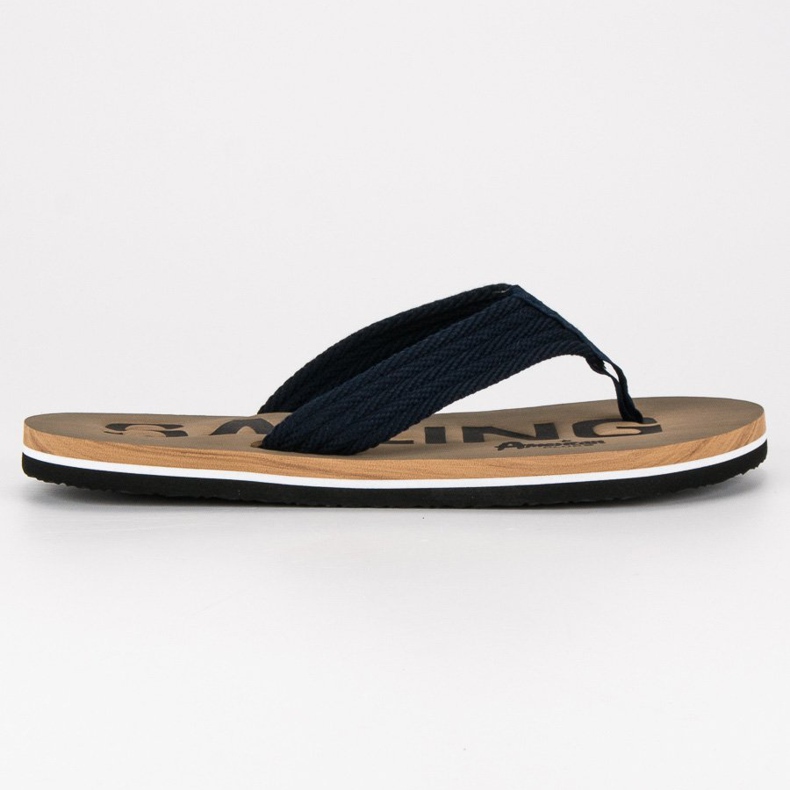 American Club Men's flip-flops american blue