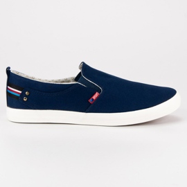 Camo Navy blue men's slipony