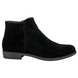 Classic suede boots black