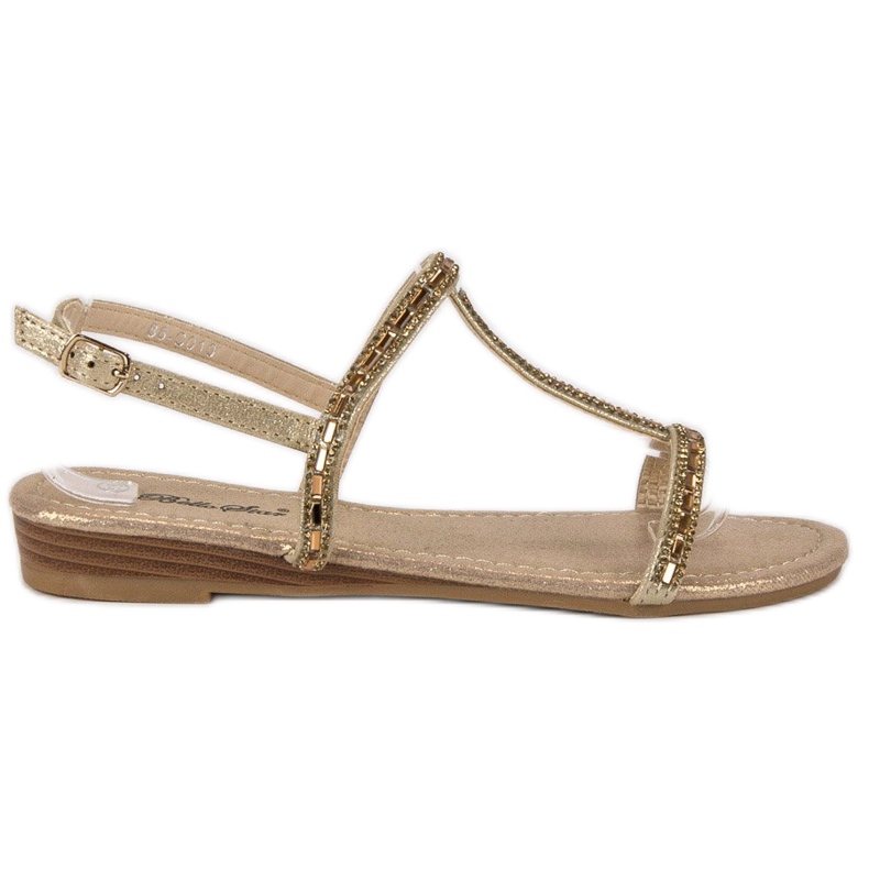 Bello Star Women's golden sandals