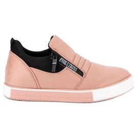 Pink sneakers with a zipper Pink sneakers with a zipper