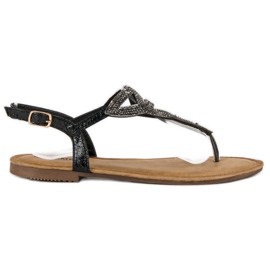 Comer Elegant flat sandals black