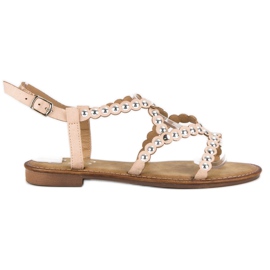 Small Swan Casual flat sandals brown