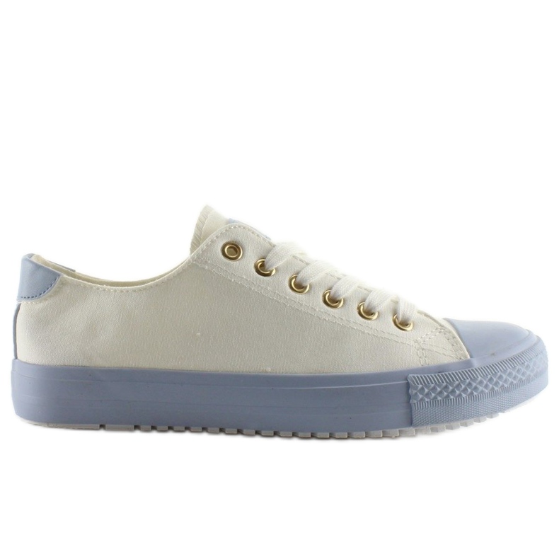 Sneakers on a colored rubber W-3051 Blue white