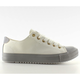 Sneakers on a colored rubber W-3051 White