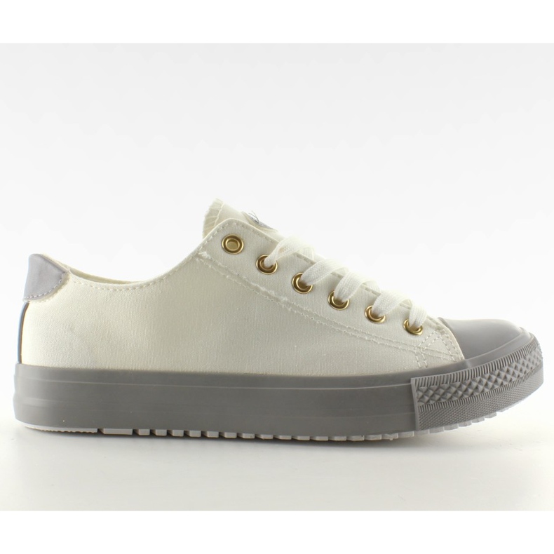 Sneakers on a colored rubber W-3051 White