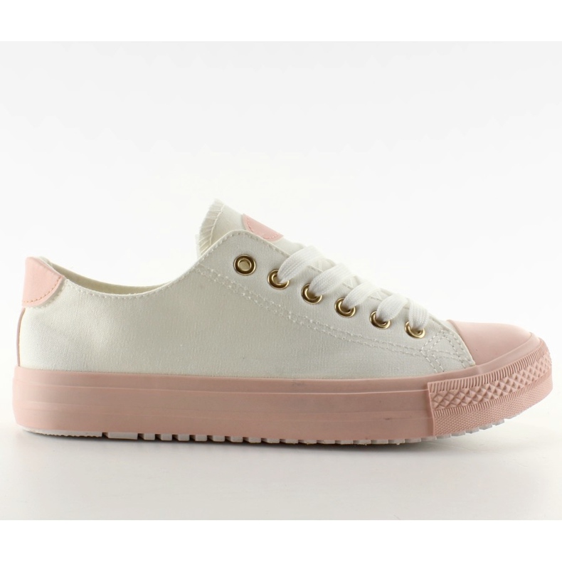 Sneakers on a colored rubber W-3051 White
