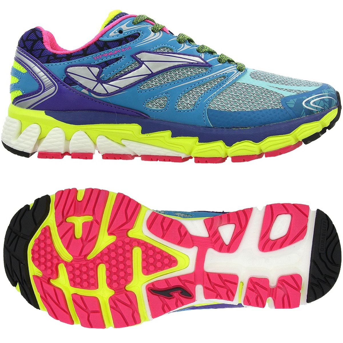 multi colored athletic shoes