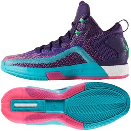 Basketball shoes adidas John Wall 2 Boost Prime Knit M D70028 multicolored violet Basketball shoes adidas John Wall 2 Boost Prime Knit M D70028 multicolored violet
