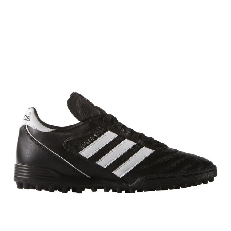 The adidas Kaiser 5 Team Tf football boots black