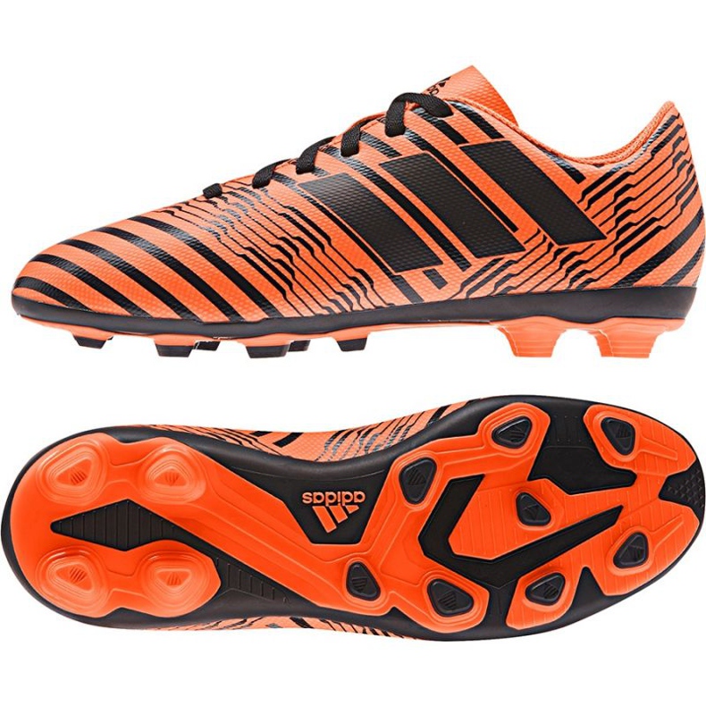 Adidas Nemeziz 17.4 FxG Jr S82460 football boots orange orange