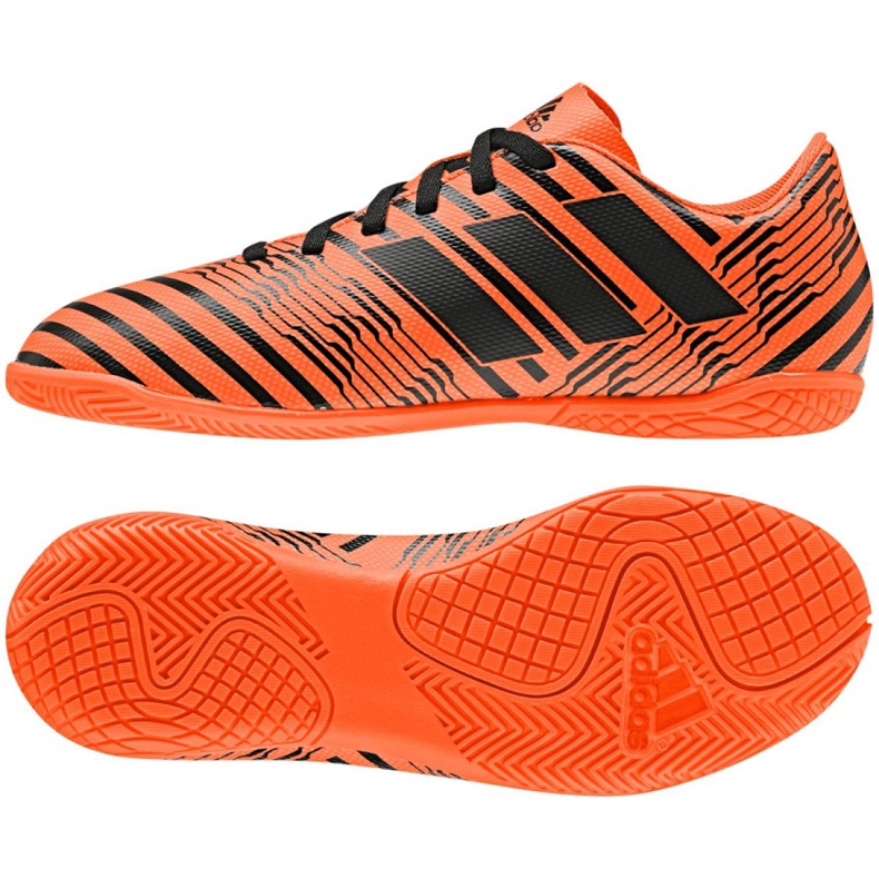 Indoor shoes adidas Nemeziz 17.4 In Jr S82467 multicolored orange