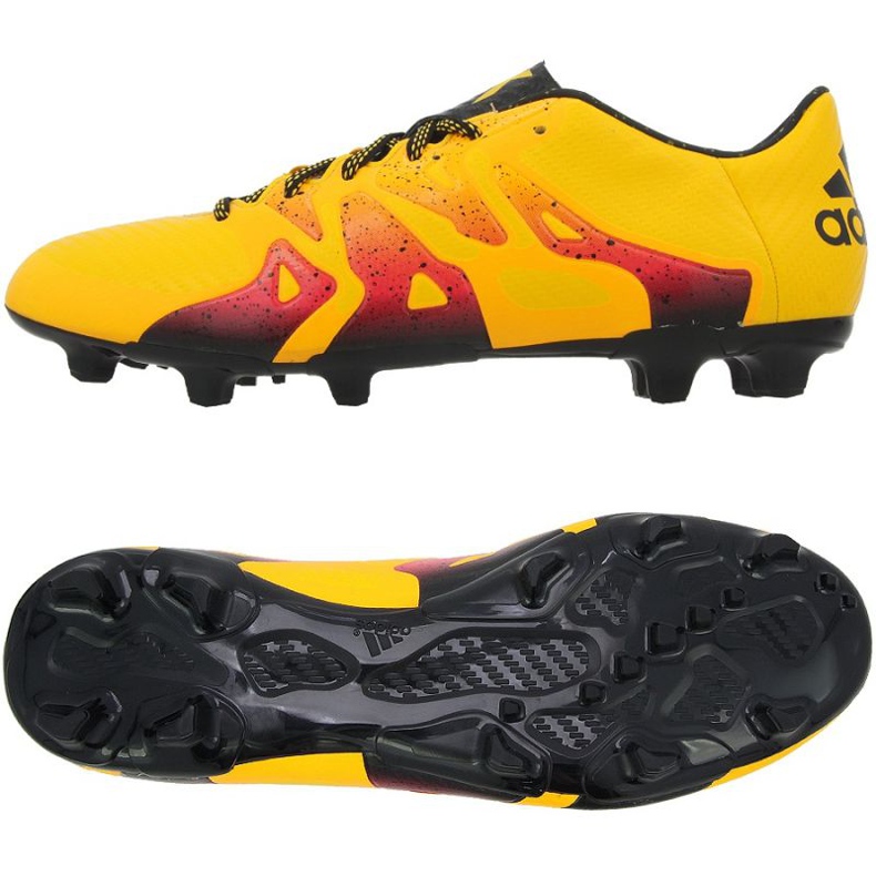 The adidas X 15.3 FG / AG M football boots orange