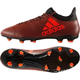 Adidas X 17.3 Fg M S82365 football boots multicolored orange