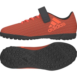 The adidas X 17.4 Tf Jr. football boots orange