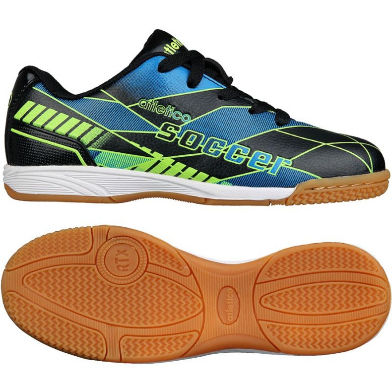 Indoor shoes Atletico In Jr 7336 S76637 black blue green black