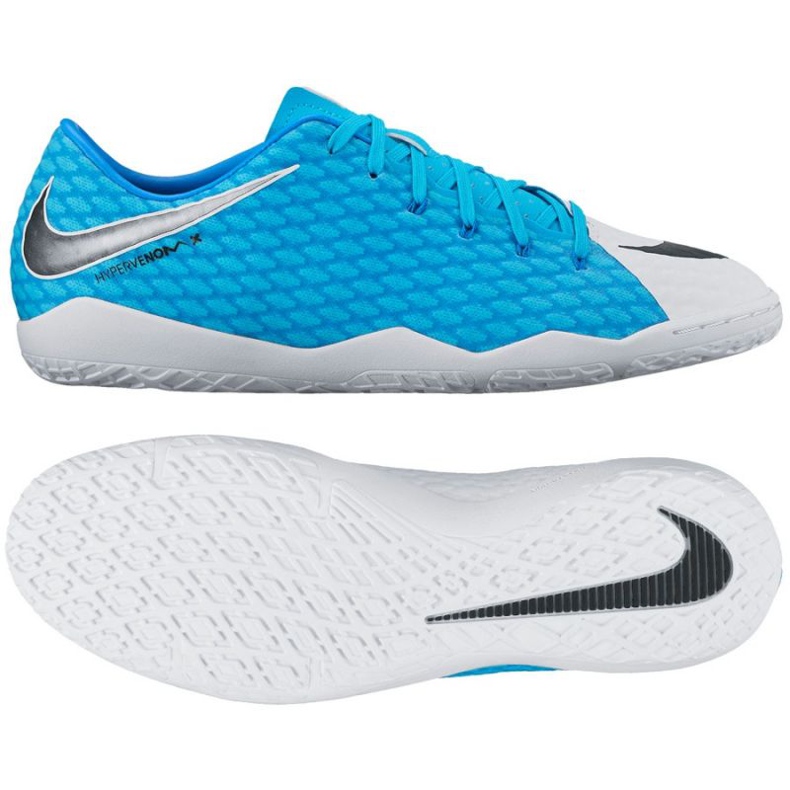 Indoor shoes Nike HypervenomX Phelon III IC M 852563-104 blue Indoor shoes Nike HypervenomX Phelon III IC M 852563-104 blue