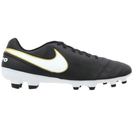Nike Tiempo Genio Ii Leather Fg M 819213-010 football shoes black black Nike Tiempo Genio Ii Leather Fg M 819213-010 football shoes black black
