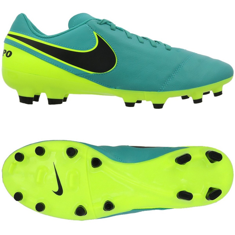 Nike Tiempo Genio Ii Fg M 819213-307 football shoes black blue