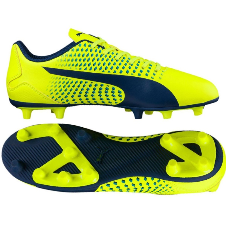 Football boots Puma Adreno Iii Fg Safety M 104046 09 yellow yellow
