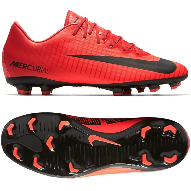 Nike Mercurial Vapor Xi Fg Jr 903594-616 soccer shoes multicolored red