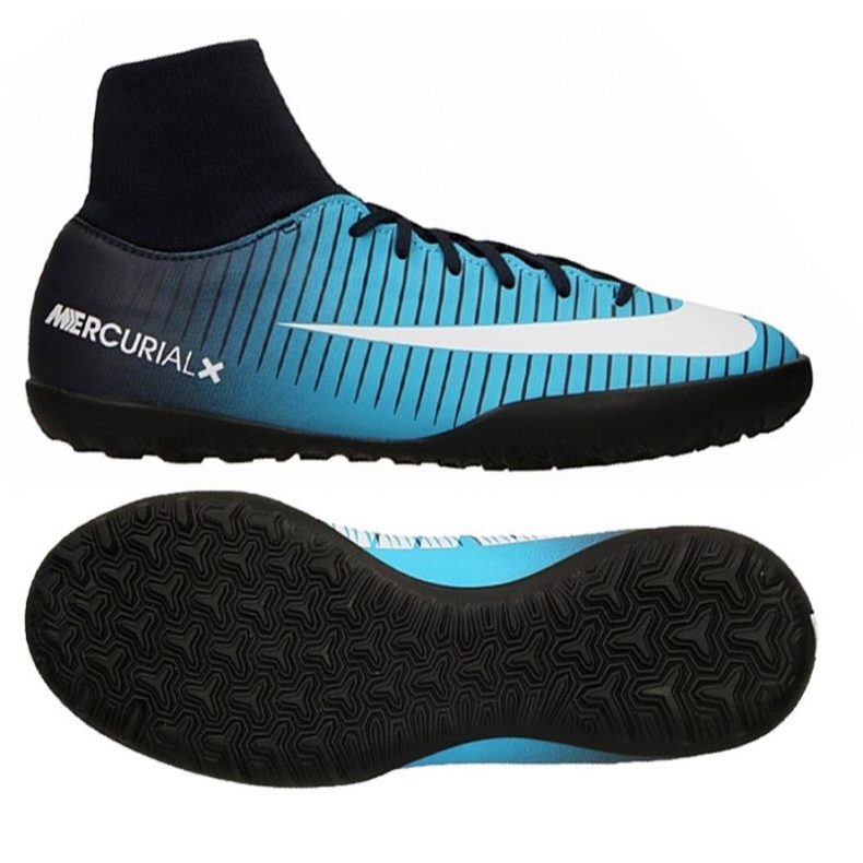 Nike MercurialX Victory VI DF TF Jr 903604-404 football boots blue
