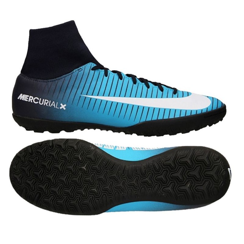 Nike MercurialX Victory VI DF TF M 903614-404 football boots blue