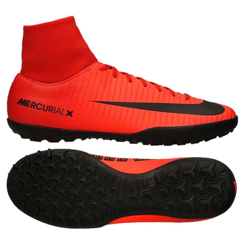 Nike MercurialX Victory Vi Df Tf M 903614-616 football shoes red red