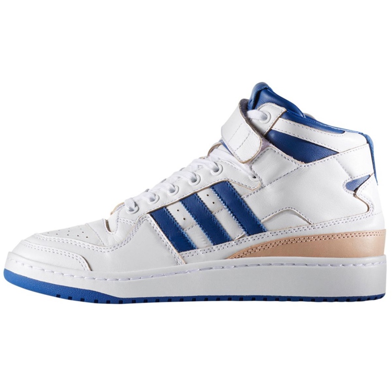 Adidas Originals Forum Mid M BY4412 shoes white blue Adidas Originals Forum Mid M BY4412 shoes white blue